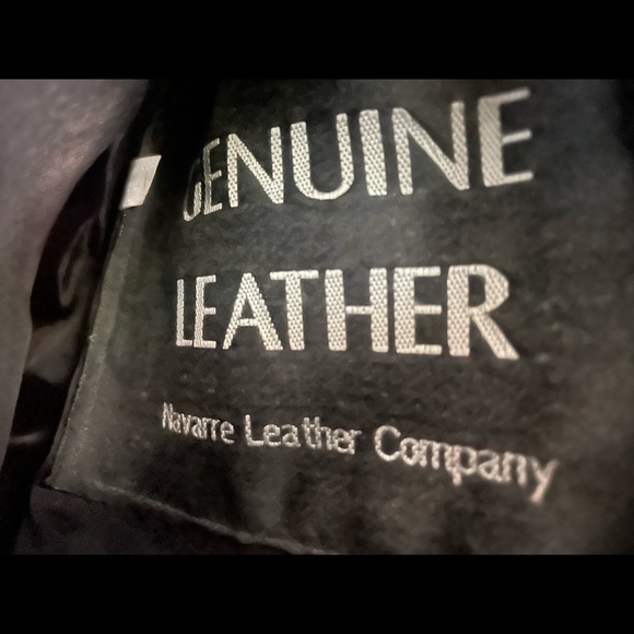 Leather satchel backpack Navarre Leather Company - Picture 2 of 5